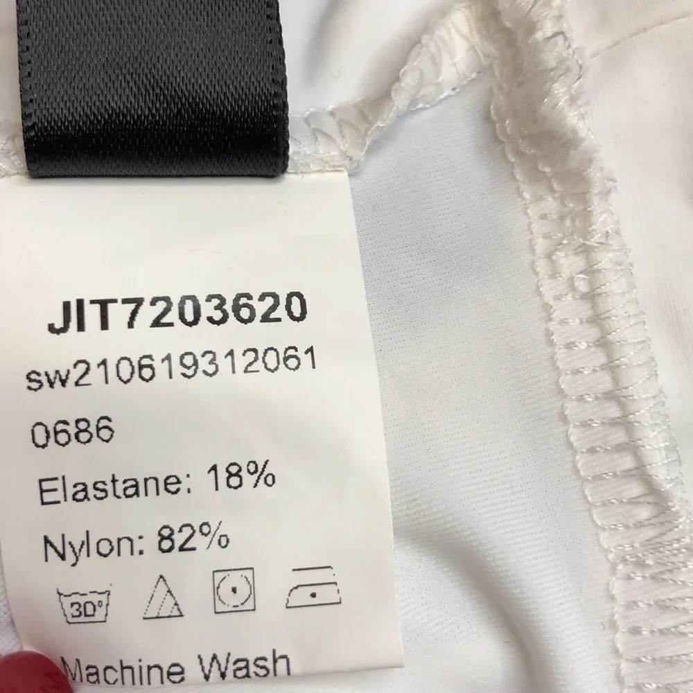 NWT - SHEIN - White Strappy Bikini Top - Size Small, US 4